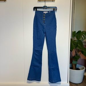 American Apparel Button Flare Jean